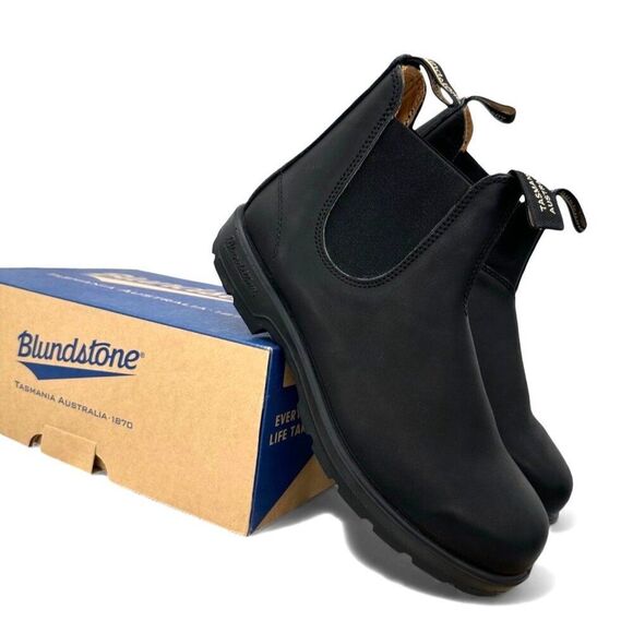 Blundstone 558 Classic Chelsea Boots Black Leather Mens 11.5 US AU 10.5 NIB Black Premium Leather Chelsea Boots, Men main image 4